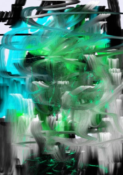 Dynamic Abstract Flow by Lembayung senja studio [Vintage Poster]