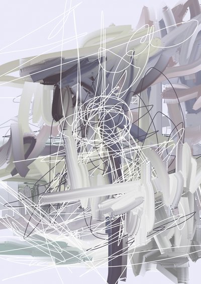 Dynamic Abstract Lines by Lembayung senja studio [Vintage Poster]