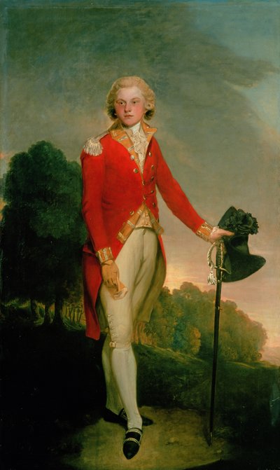 Portrait of Aubrey, Earl of Burford, Wearing the Uniform of a Captain in the 34th Foot by Lemuel Francis Abbott