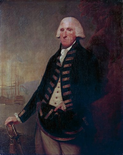 Portrait of Sir Samuel Hood, I Viscount Hood by Lemuel Francis Abbott