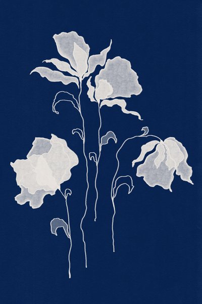 Ethereal White Flowers by Lena Refur