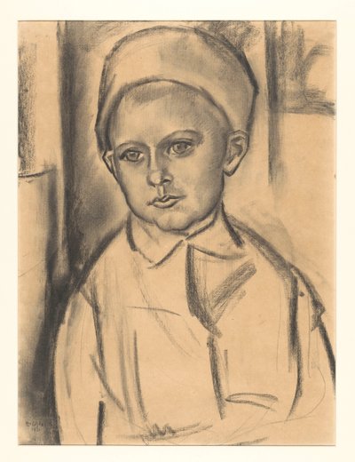Portrait of an Unknown Boy by Leo Gestel (signed by artist)