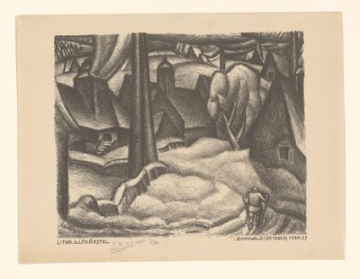 Zinnwald (Ore Mountains) by Leo Gestel (signed by artist)