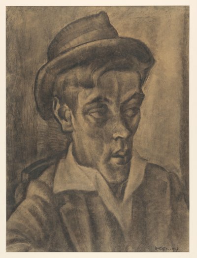 Bust of a Man with Hat by Leo Gestel