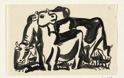 Three Cows by Leo Gestel