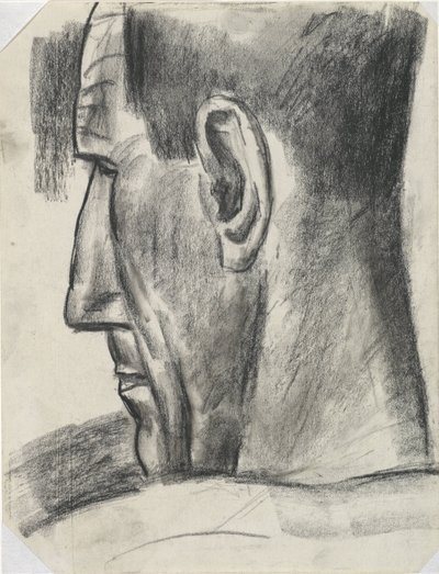Head of Man Seen from Behind and in Profile by Leo Gestel