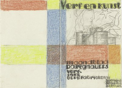 Monthly Magazine Paint and Art by P.A. Regnault (color design) by Leo Gestel
