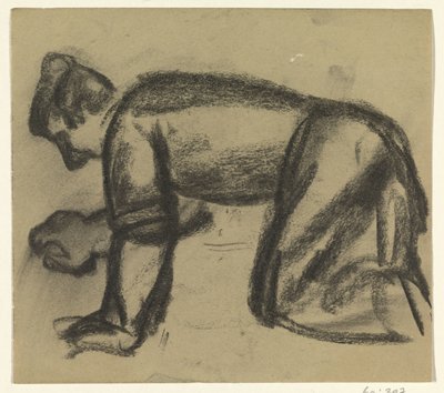 Man on Hands and Knees by Leo Gestel