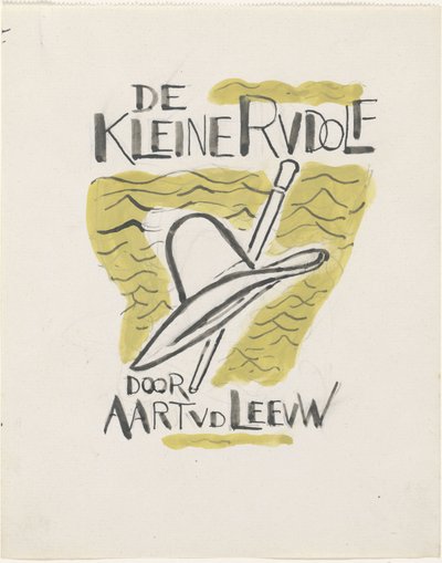 Design for a Book Cover: Aart van der Leeuw, De kleine Rudolf, 1930 by Leo Gestel