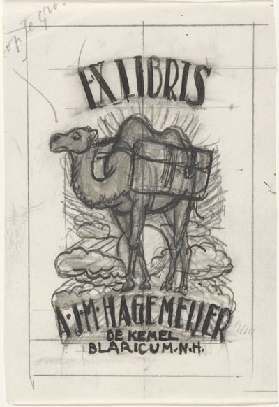 Design for a Bookplate of Antonius Johannes Maria Hagemeijer by Leo Gestel