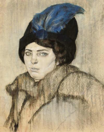 Portrait of Marie Boendermaker-Schoenmaker by Leo Gestel