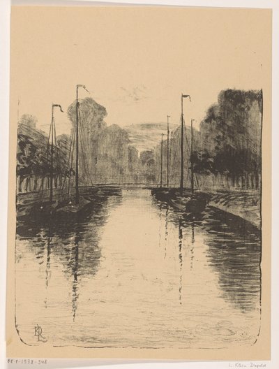 Canal in Utrecht by Leo Klein von Diepold