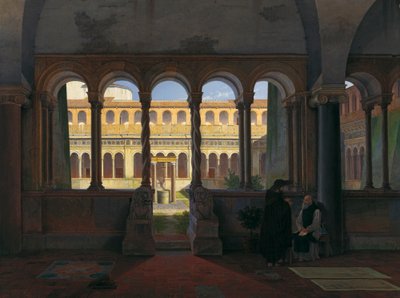 The Cloister of San Giovanni in Laterano in Rome by Leo von Klenze