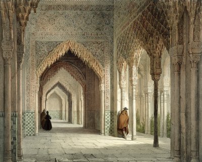 The Court Room of the Alhambra, Granada by Leon Auguste Asselineau