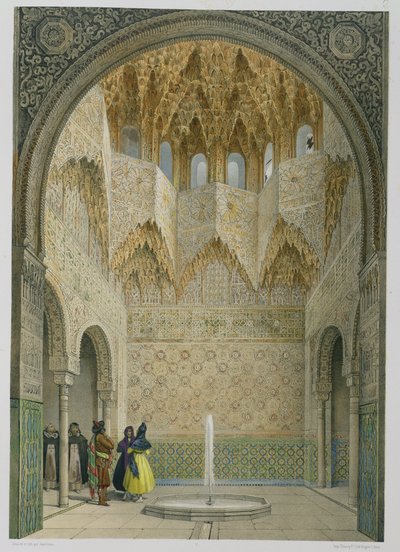 The Hall of the Abencerrages, the Alhambra, Granada by Leon Auguste Asselineau