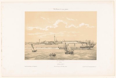 View of the Harbor Entrance of Lorient (Contemporary France) by Leon Auguste Asselineau
