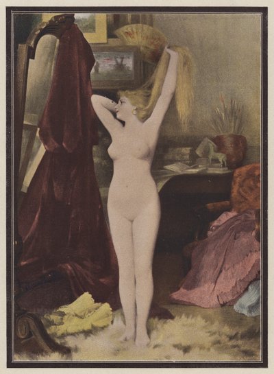 The model by Leon Auguste Cesar Hodebert