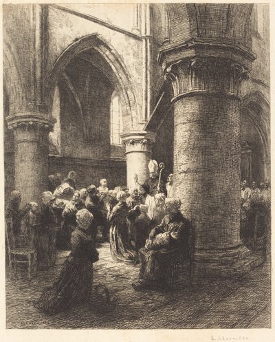 An Episcopal Visitation by Leon Augustin Lhermitte