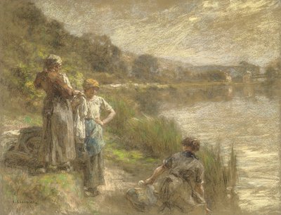 Harvester Drinking from a Flask, or Thirst by Leon Augustin Lhermitte