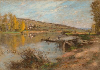 Quai au Sable, Chartèves by Leon Augustin Lhermitte