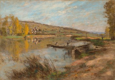 Quai au Sable, Chartèves by Leon Augustin Lhermitte
