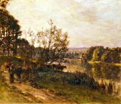 River Crossing by Leon Augustin Lhermitte
