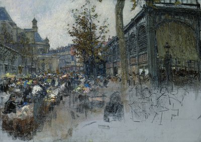 Study for Les Halles, 1893 by Leon Augustin Lhermitte
