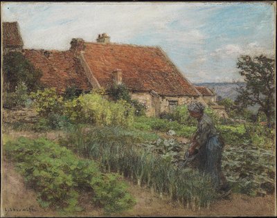 Watering the Garden by Leon Augustin Lhermitte
