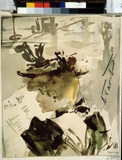 A Woman Reading by Leon Bakst