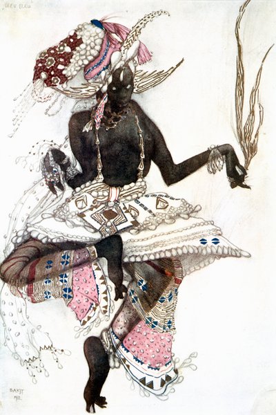 Bayadere Costume Design for Le Dieu Bleu (The Blue God) by Leon Bakst