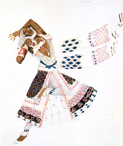 Bayadere Costume Design for Le Dieu Bleu (The Blue God) by Leon Bakst