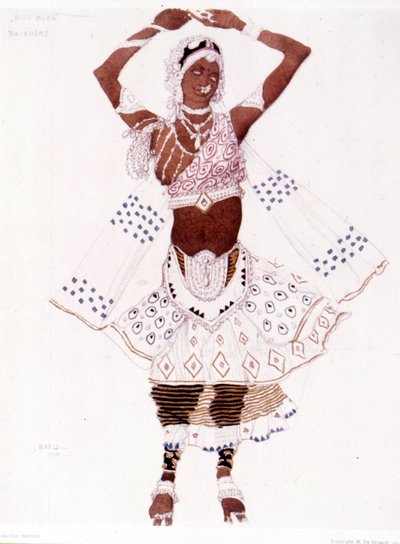Bayadre costume created by Léon Bakst for “The Blue God” by Reynaldo Hahn (1875 - 1947) by Leon Bakst