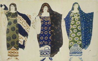 Costume Design for Oedipus at Colonus by Sophocles by Leon Bakst