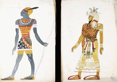Costume Design for "Ammoun", Depicting a Nubian Male Dancer by Leon Bakst