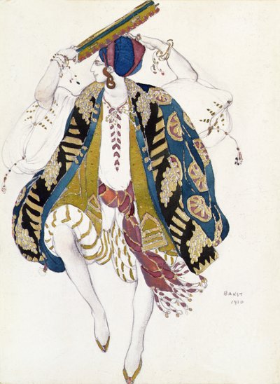 Costume design for Jewish Dancer, from Cleopatra by Leon Bakst