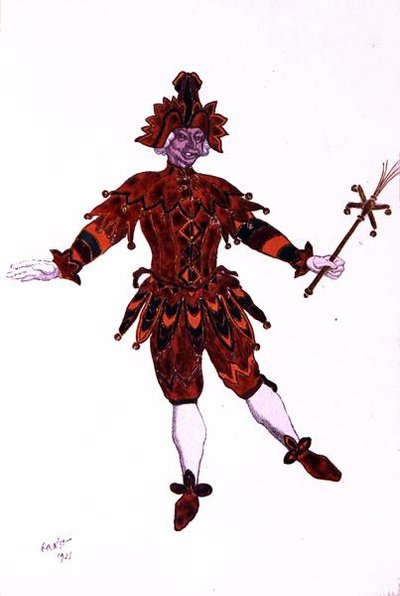 Costume design for Mirliton, from Sleeping Beauty by Leon Bakst