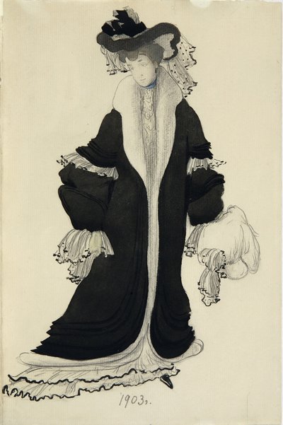 Costume Design for Mrs. L. Bakst by Leon Bakst