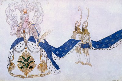 Costume design for The Queen and Her Pages, from Sleeping Beauty by Leon Bakst