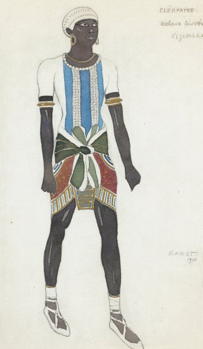 Costume Design for Vaslav Nijinsky in the Ballet Cleopatra by A. Arensky by Leon Bakst