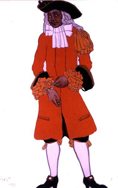 Costume Design for a Huntsman, from Sleeping Beauty by Leon Bakst