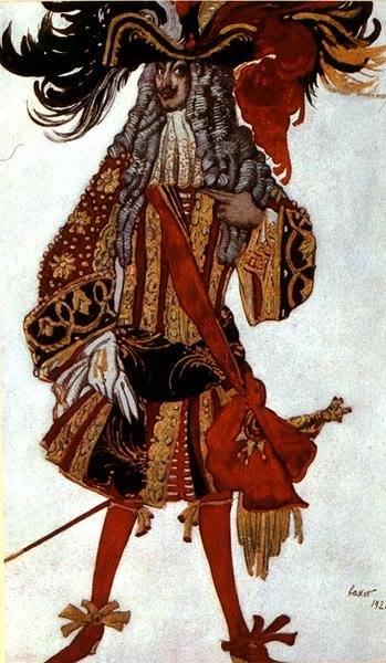 Costume design for a Minister, from Sleeping Beauty by Leon Bakst