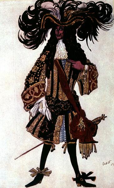 Costume Design for a Neighbouring Prince, from Sleeping Beauty by Leon Bakst