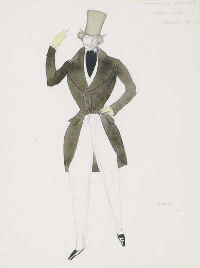 Costume Design for the Ballet Carnaval by R. Schumann by Leon Bakst