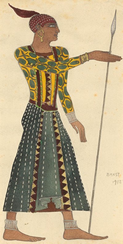 Costume design for the ballet Cleopatra by A. Arensky by Leon Bakst