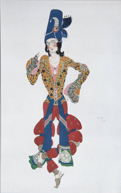 Costume Design for the Ballet Sheherazade by N. Rimsky-Korsakov by Leon Bakst