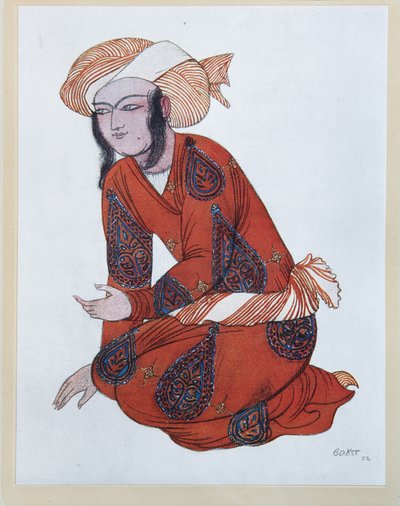 Costume design for the ballet Sheherazade by N. Rimsky-Korsakov by Leon Bakst