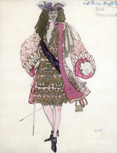 Costume design for the ballet Sleeping Beauty by Leon Bakst