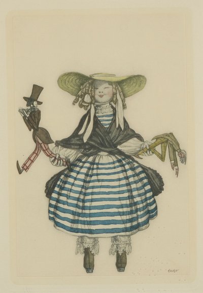 Costume design for the ballet The Fairy Doll by J. Bayer, 1903 by Leon Bakst