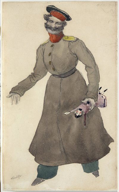 Costume design for the ballet The Fairy Doll by J. Bayer, 1903 by Leon Bakst