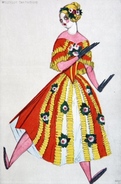 Costume design for the ballet The Magic Toy Shop by G. Rossini by Leon Bakst